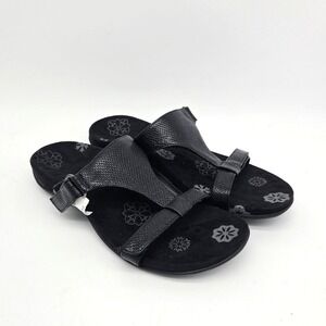 Orthaheel Molly Orthotic Slide Sandals Womens Size 8 EUR39 Black NEW